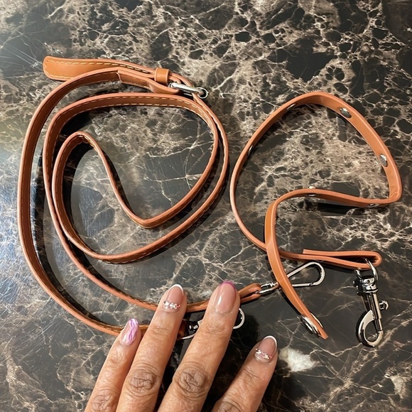 Tan Plush Chain Handbag - Picture 8 of 12